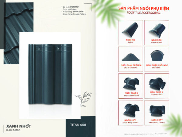 Ngói Đồng Tâm tráng men cao cấp TITAN008 - Ảnh 2