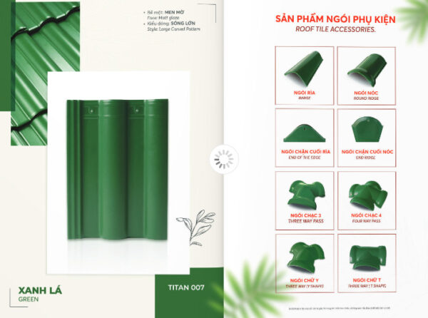 Ngói Đồng Tâm tráng men cao cấp TITAN007 - Ảnh 2