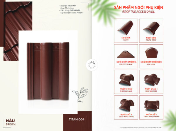 Ngói Đồng Tâm tráng men cao cấp TITAN004 - Ảnh 2