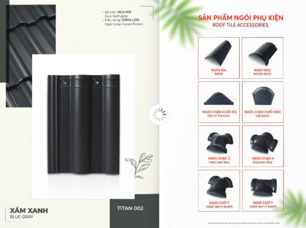 Ngói Đồng Tâm tráng men cao cấp TITAN002 - Ảnh 2