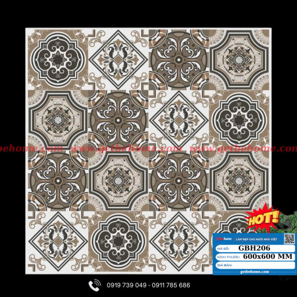 Gạch bông (60x60) GBH206