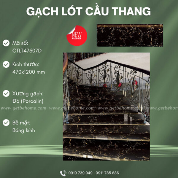 Gạch lát cầu thang (47x120) CTLT47607D
