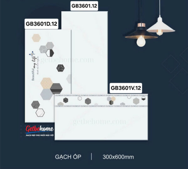Gạch ốp tường (30x60) GB3601-01D-01V.12