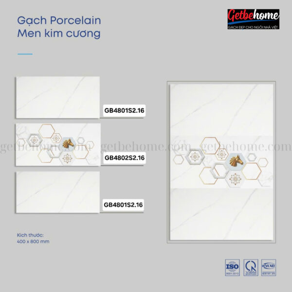 Gạch ốp tường (40x80) GB4801S2.16 - GB4802S2.16
