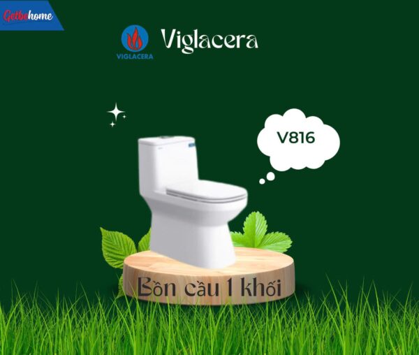 Bồn cầu 1 khối Viglacera V816