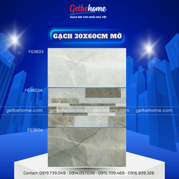 Gạch ốp tường 30x60 FG3603 - FG3603A - FG3604
