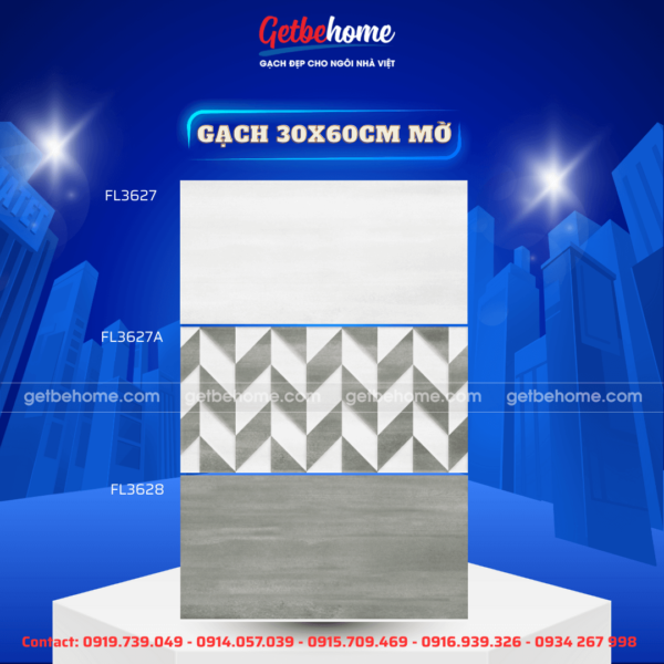 Gạch ốp tường 30x60 FL3627 - FL3627A - FL3628
