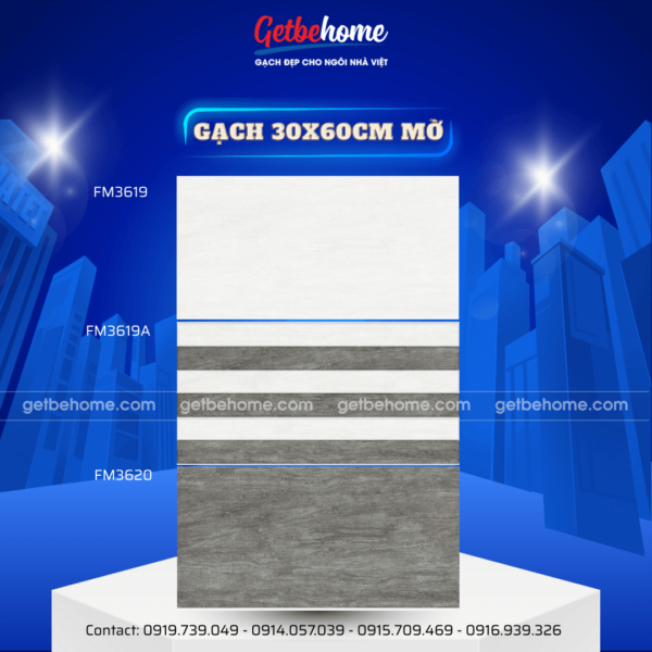 Gạch ốp tường 30x60 FM3619 - FM3619A - FM3620