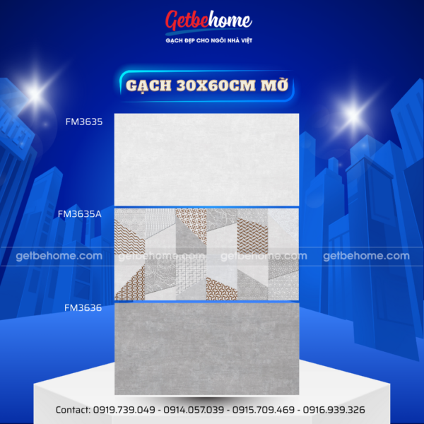 Gạch ốp tường 30x60 FM3635 - FM3635A - FM3636
