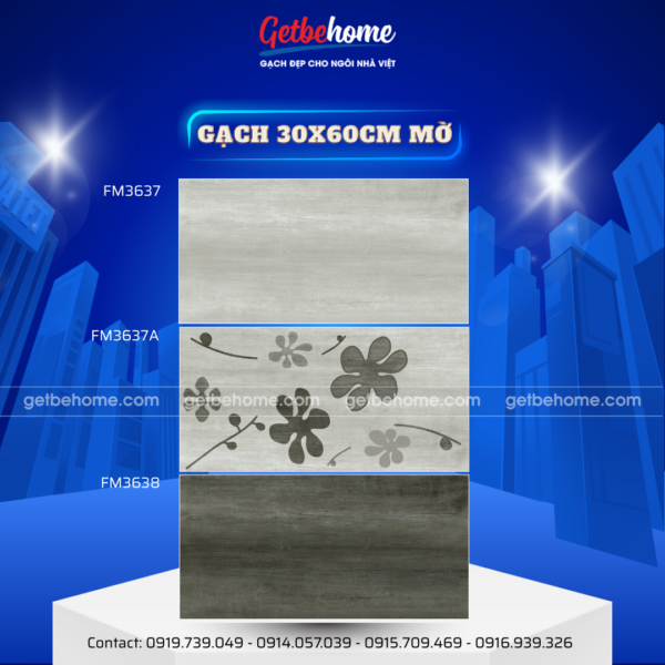 Gạch ốp tường 30x60 FM3637 - FM3637A - FM3638
