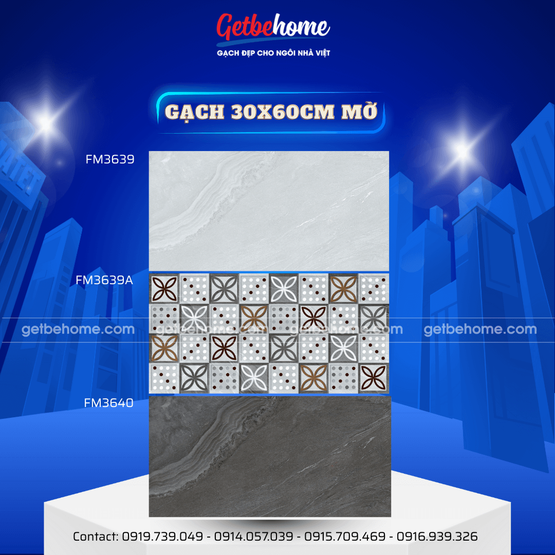 Gạch ốp tường 30x60 FM3639 - FM3639A - FM3640