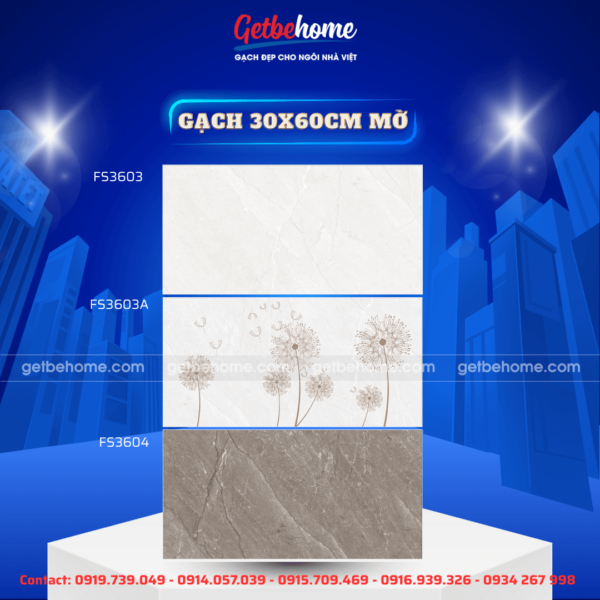 Gạch ốp tường 30x60 FS3603 - FS3603A - FS3604