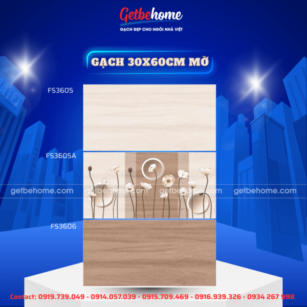 Gạch ốp tường 30x60 FS3605 - FS3605A - FS3605
