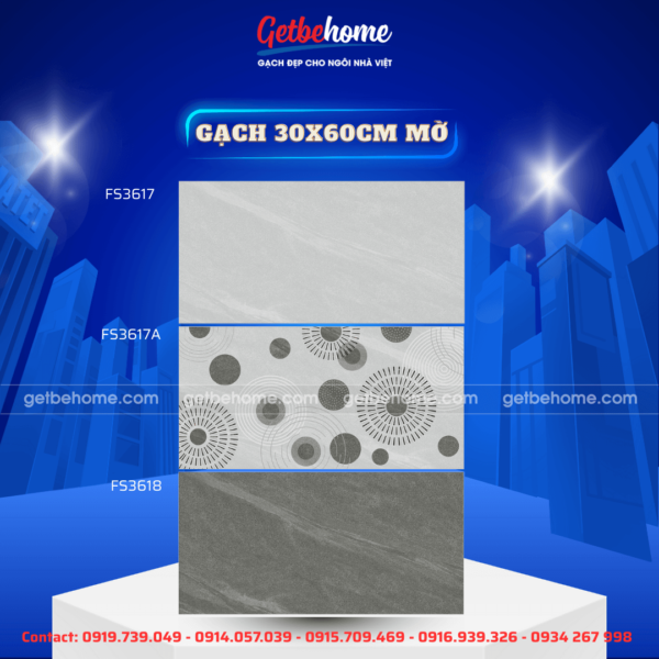 Gạch ốp tường 30x60 FS36017 - FS3617A - FS3618