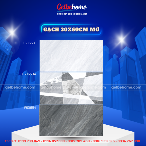 Gạch ốp tường 30x60 FS3653 - FS3653A - FS3654