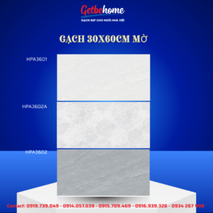 Gạch ốp tường Viglacera 30x60 HPA3601 - HPA3602A - HPA3602