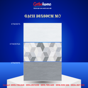 Gạch ốp tường Viglacera 30x60 KTM3975 - KTM3976A - KTM3976